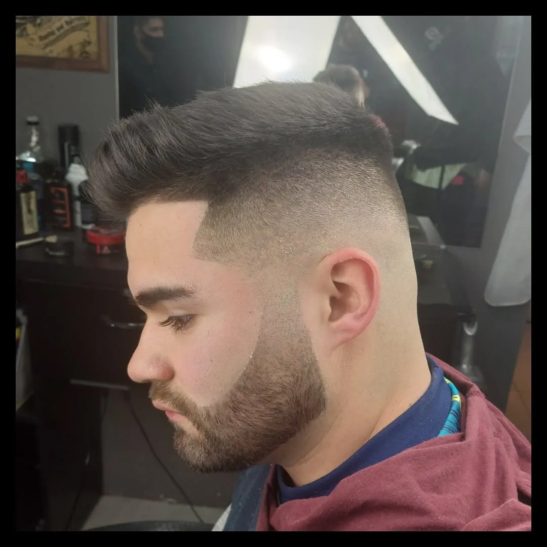 Degradê finalizado, visto de perfil