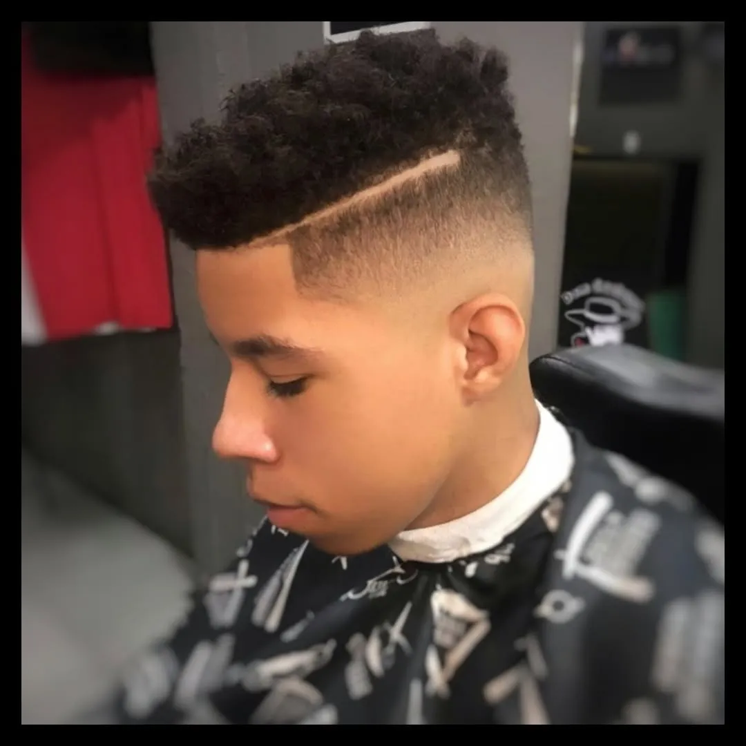 Corte finalizado, visto de perfil